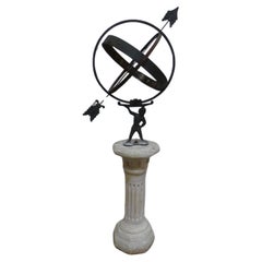 Antiker schwedischer Atlas Sundial, Sundial