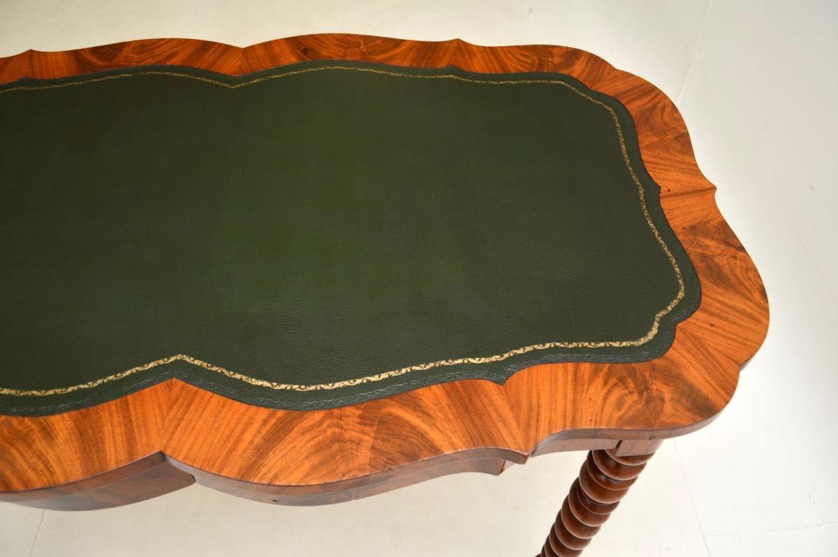 Antique Swedish Barley Twist Leg Desk / Writing Table 1