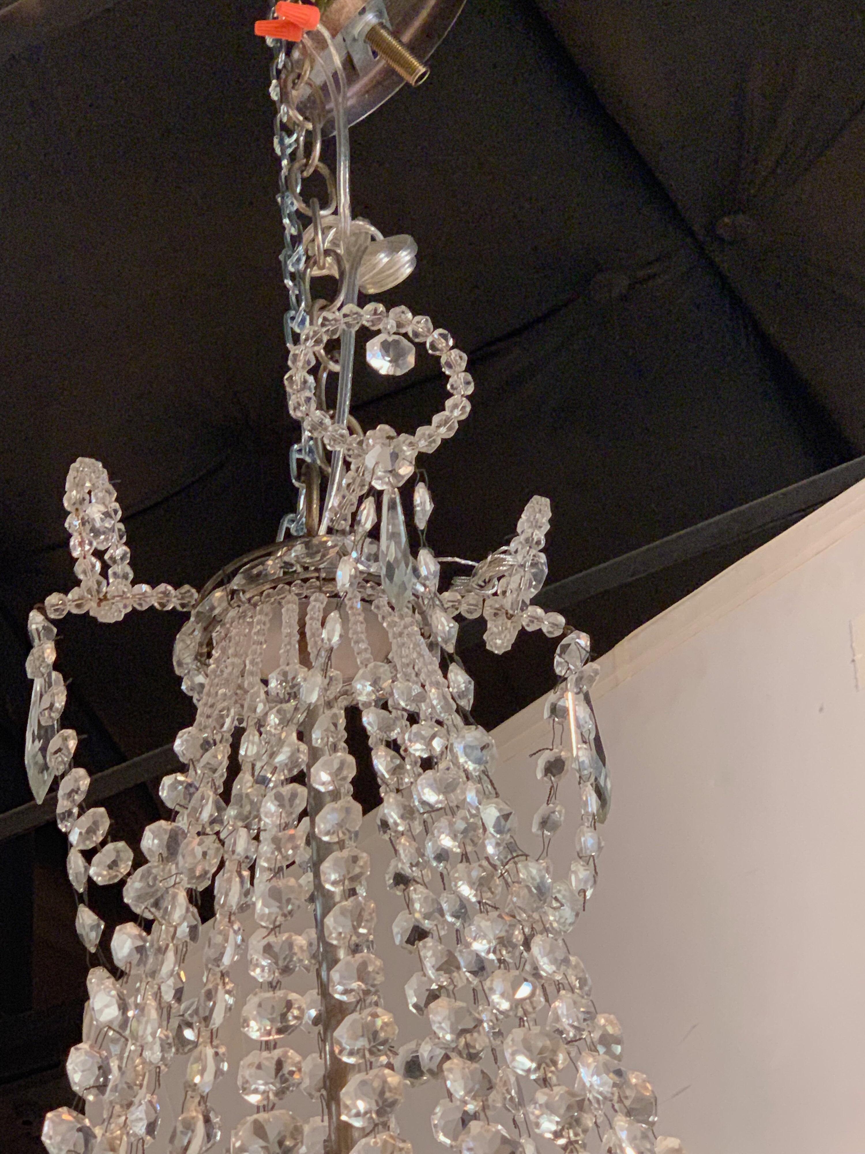 crystal bead chandelier