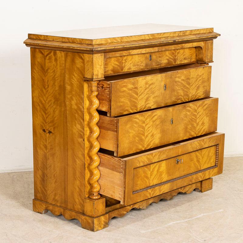 19th Century Antique Swedish Biedermeier Chest of Drawers from Sweden