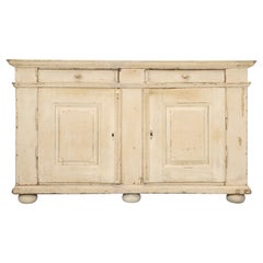 Antique Swedish Buffet in Old Paint from the 1700's Cosmetically Left Original