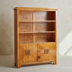 Antique Swedish Burl Wood Hutch