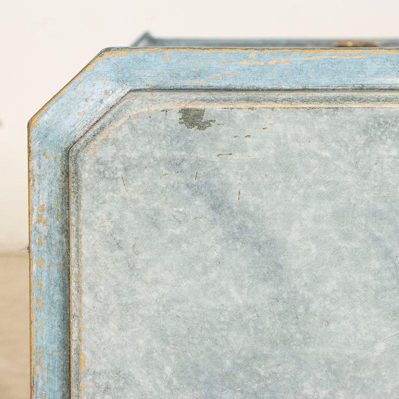 Antique Swedish Chest of Drawers, Painted Blue 8