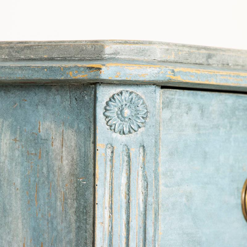 Antique Swedish Chest of Drawers, Painted Blue 5