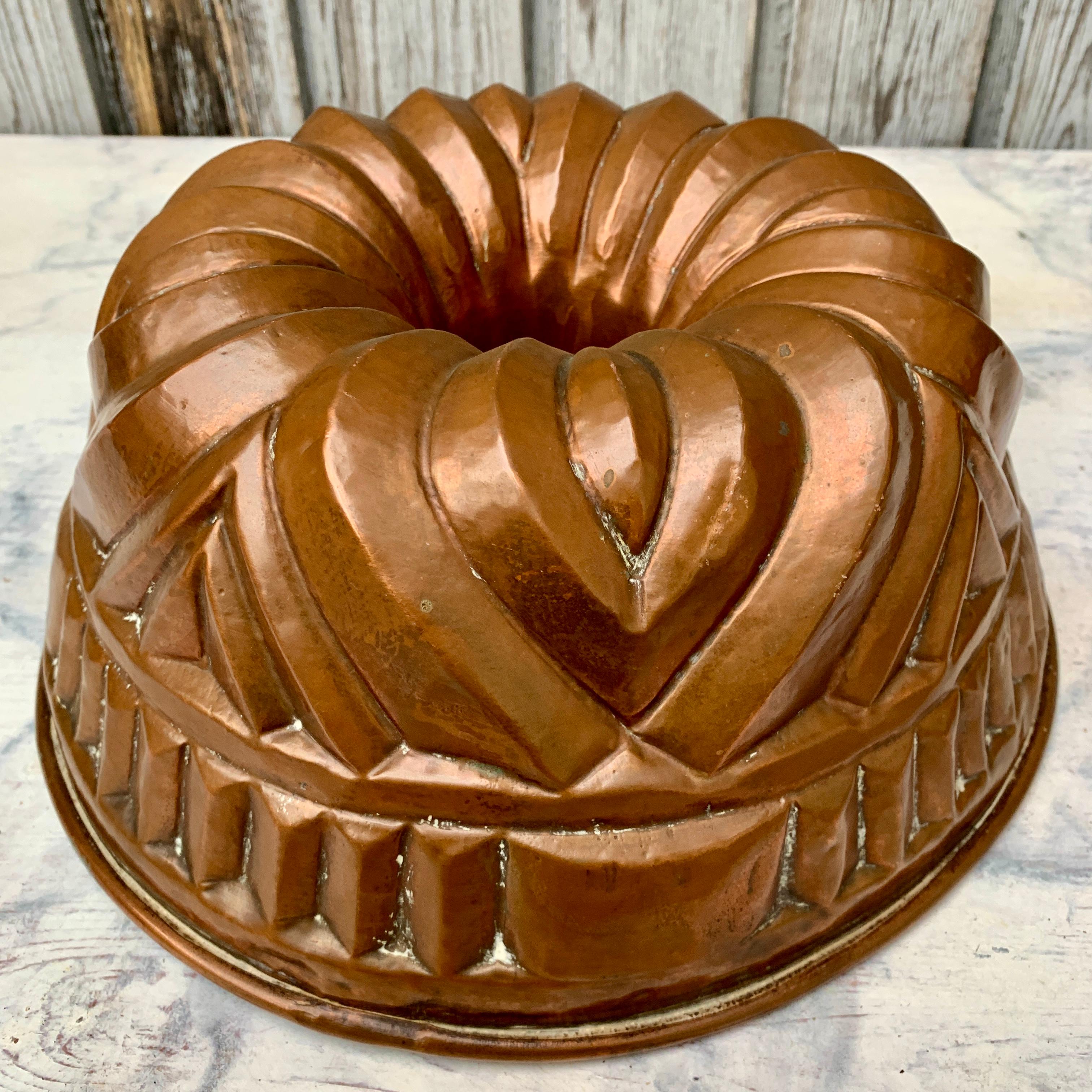 Antico stampo da forno per torte in rame svedese in vendita 3