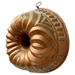 Antique Swedish Copper Cake Baking Mold Form