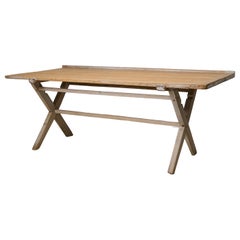 Antique Swedish Country Desk, Dining or Work Table in Original Rustic Condition