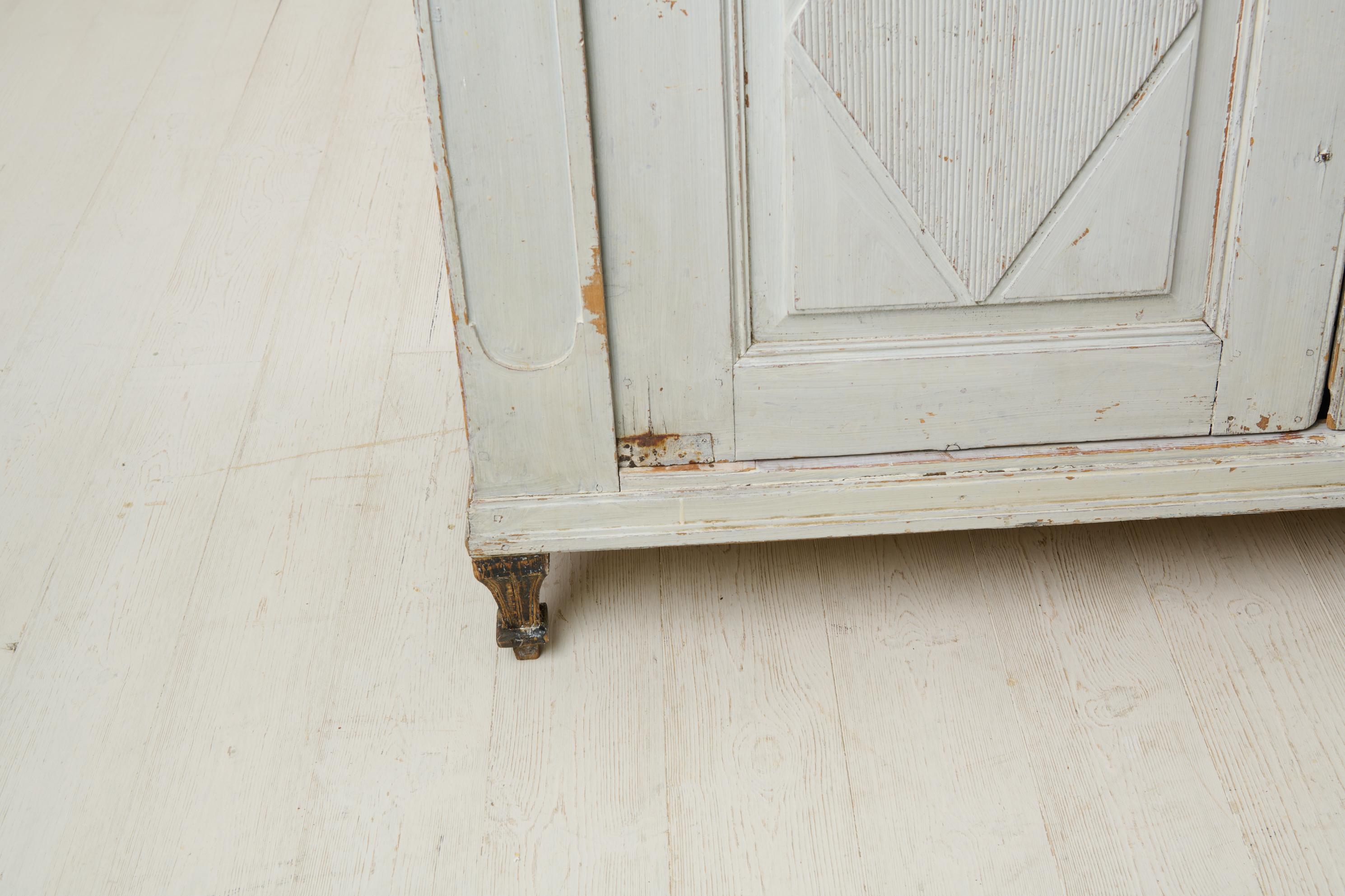 Antique Swedish Country House Sideboard in Gustavian Style Made by Hand For Sale 5