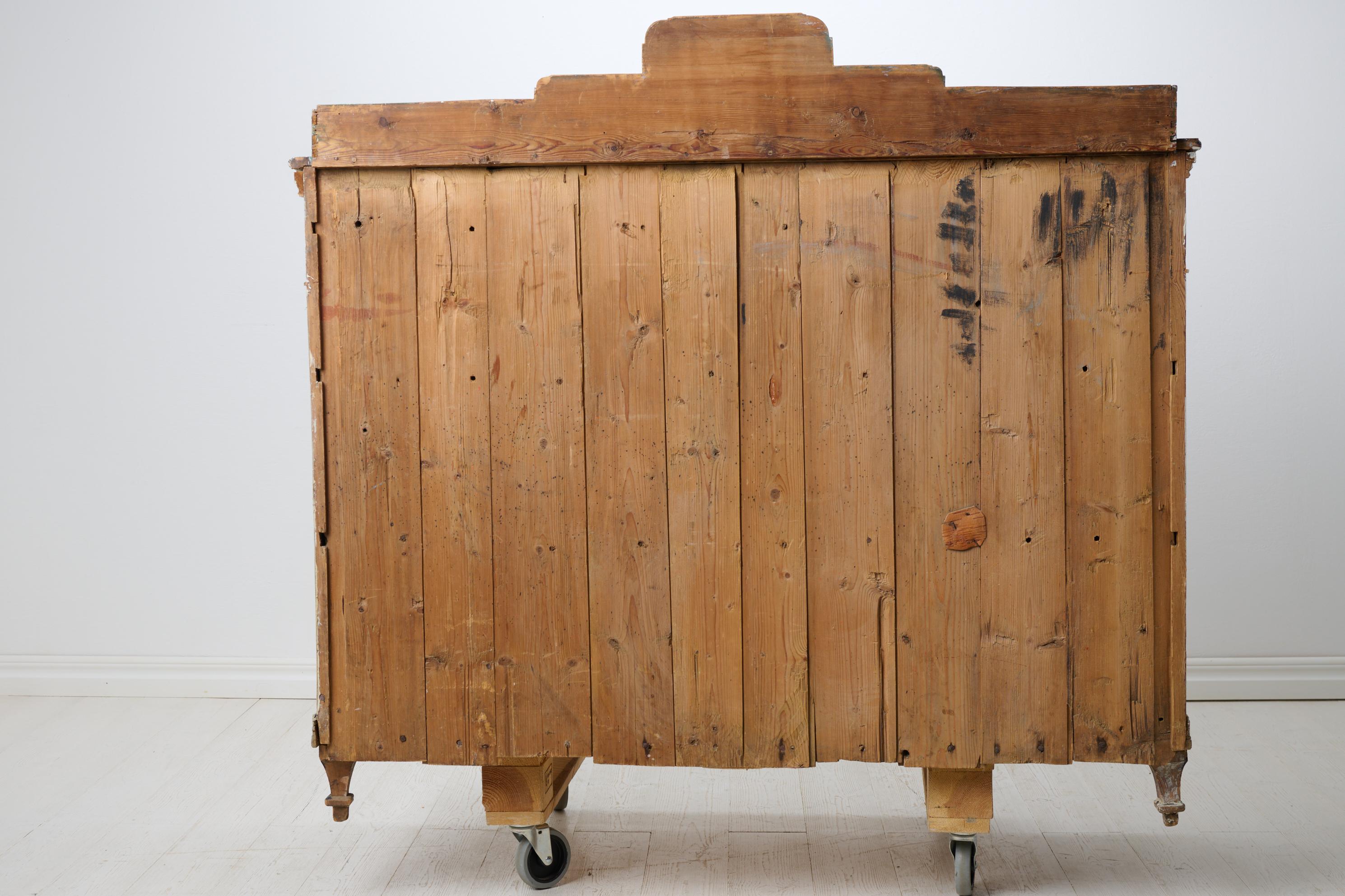 Antique Swedish Country House Sideboard in Gustavian Style Made by Hand For Sale 7