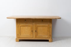 Antique Swedish Country Low Pine Sideboard
