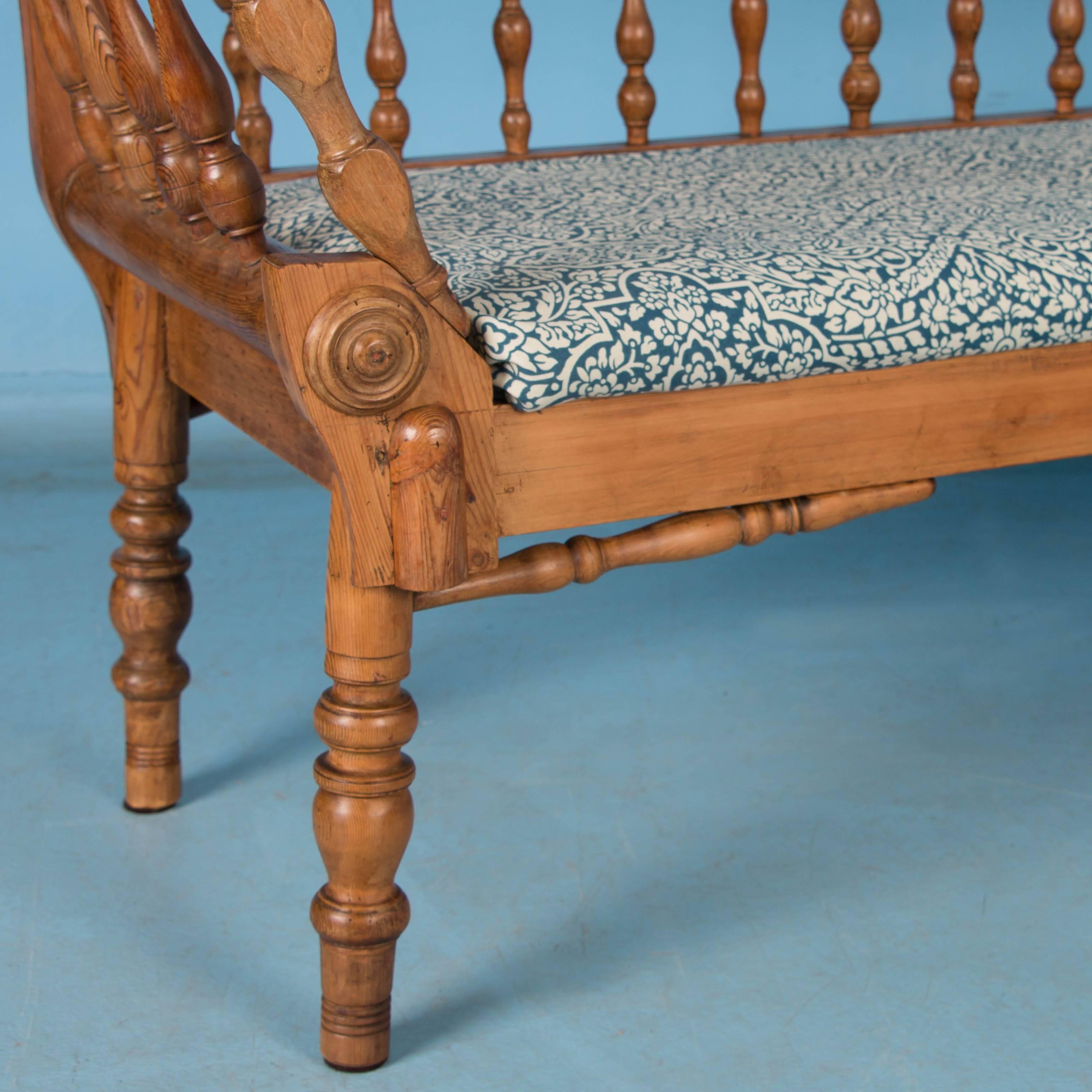 19th Century Antique Swedish Country Pine Bench