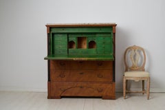 Antiker schwedischer Sekretär im Landhausstil, Empire-Periode mit Original-Lackierung