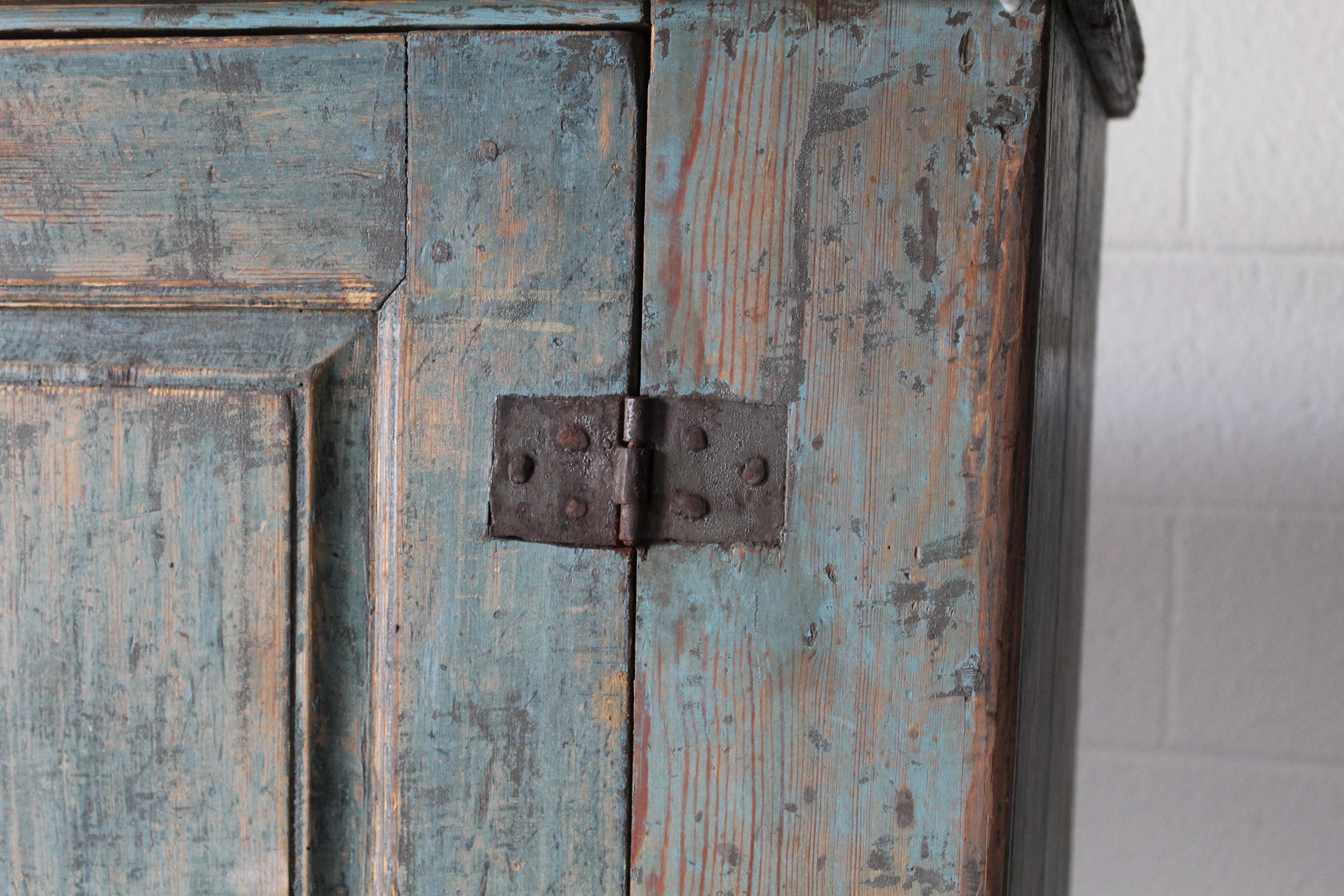 Wood Antique Swedish Cupboard