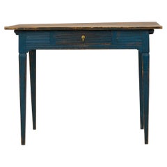 Antique Swedish Genuine Desk with Original Paint from the Gustavian Period