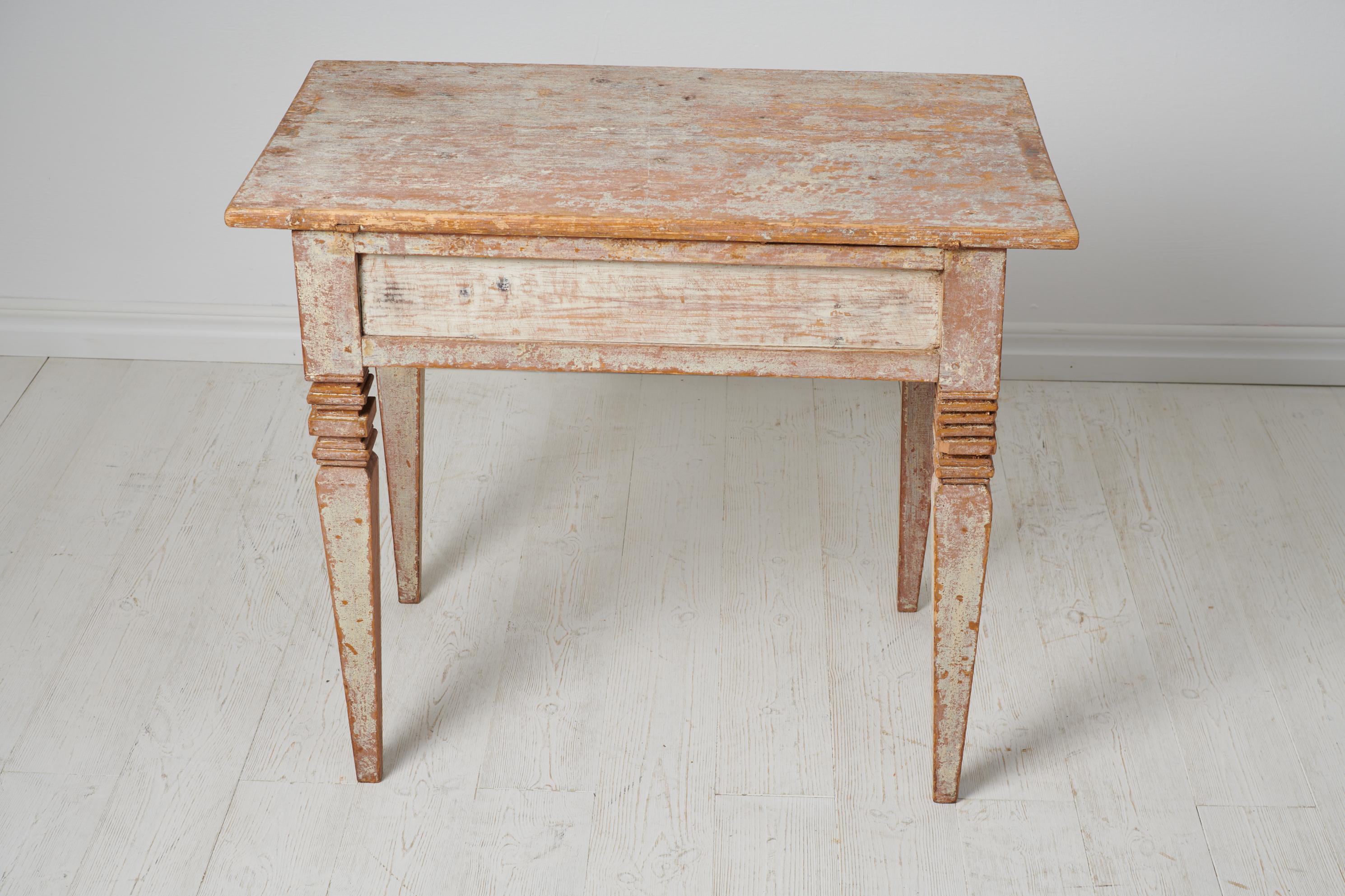 Antique Swedish Genuine Gustavian Neoclassic Small Table For Sale 2