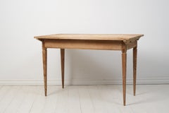 Antique Swedish Genuine Gustavian Neoclassical Pine Desk or Dining Table