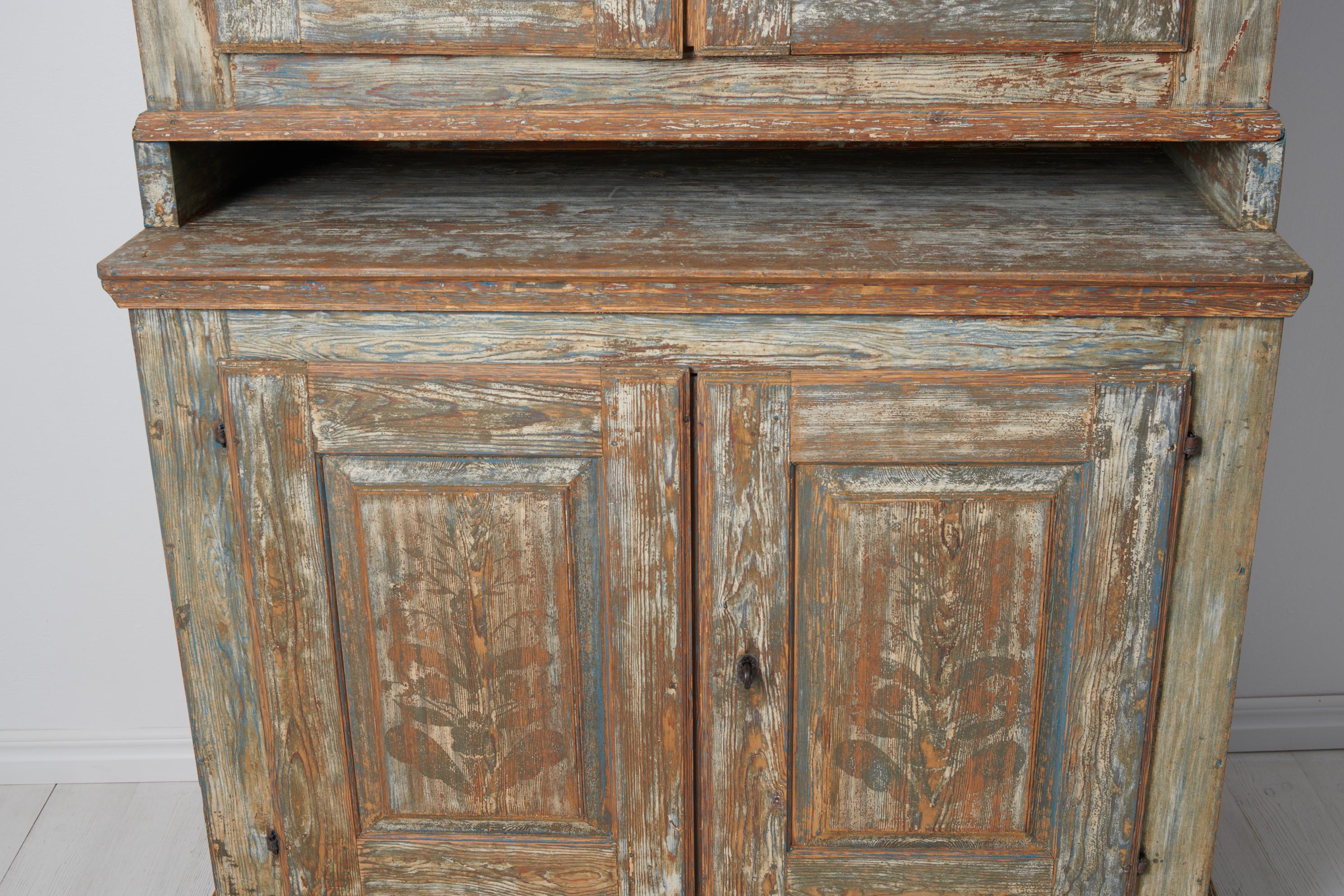 Antique Swedish Genuine Handmade Baroque Cabinet  For Sale 8