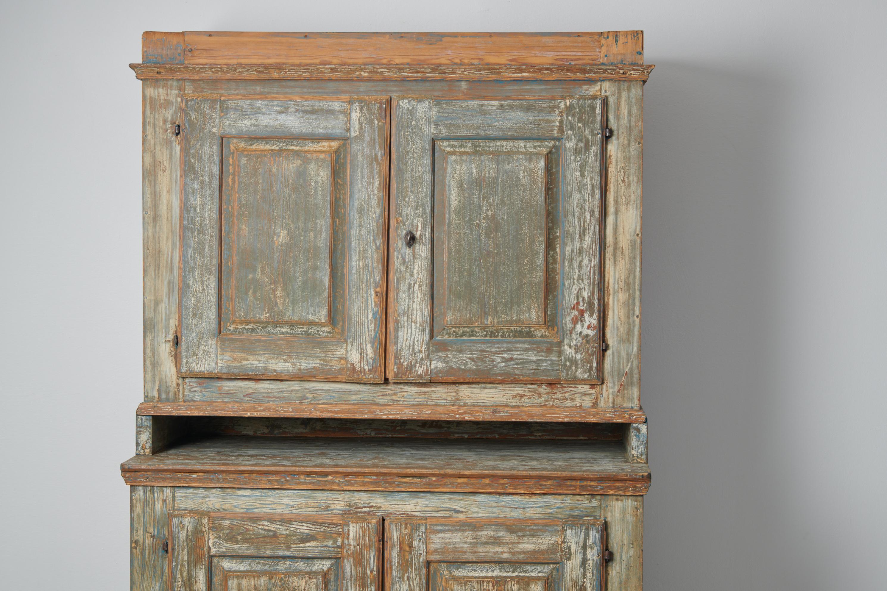 Antique Swedish Genuine Handmade Baroque Cabinet  For Sale 2