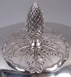 Antique Swedish Greek Revival Silver Covered Kylix Bowl, 1828