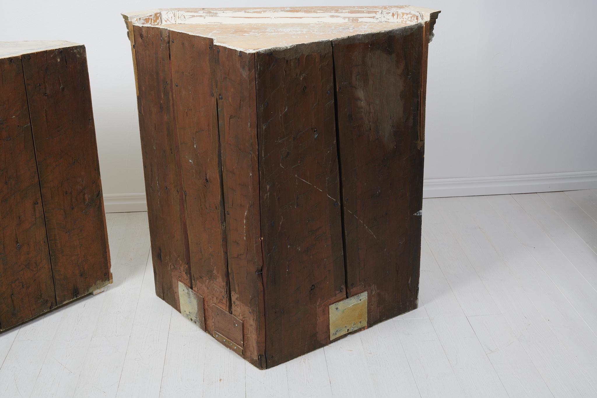 Antique Genuine Swedish Gustavian Large Original Country Corner Cabinet For Sale 4