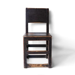 Antique Swedish Gustavian Folk Art Chair, Original Paint, Circa 1800