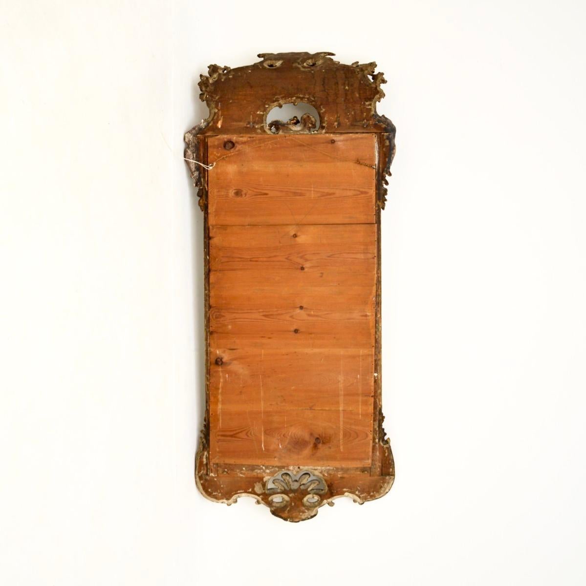 Antique Swedish Gustavian Giltwood Mirror For Sale 7