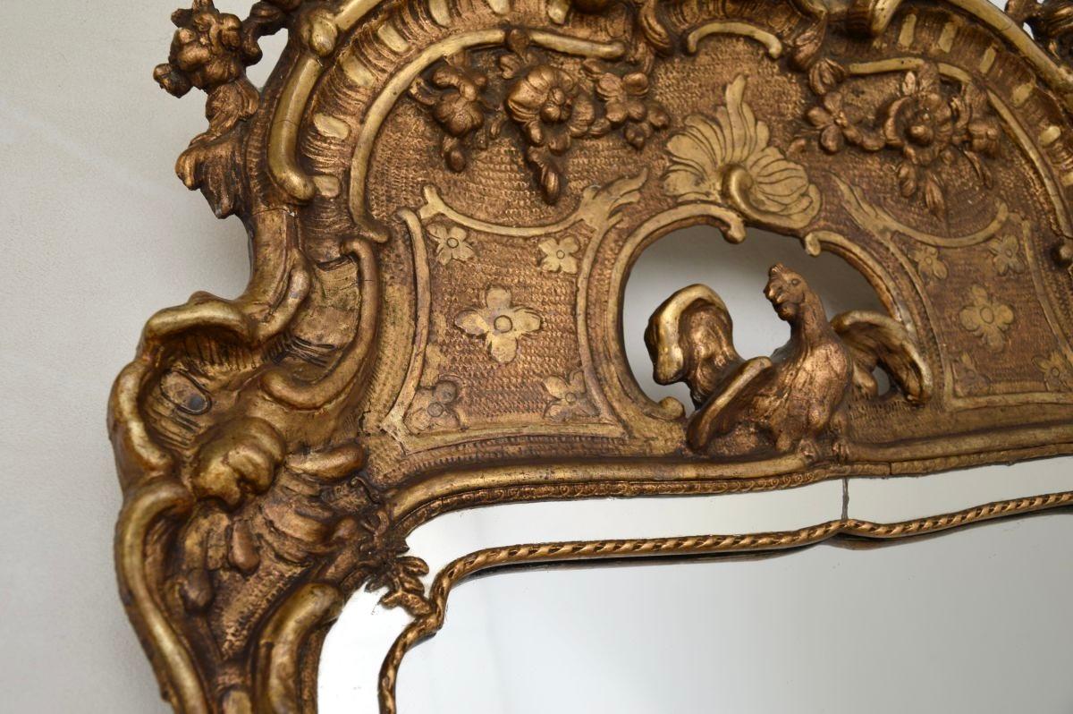 Early 19th Century Antique Swedish Gustavian Giltwood Mirror For Sale