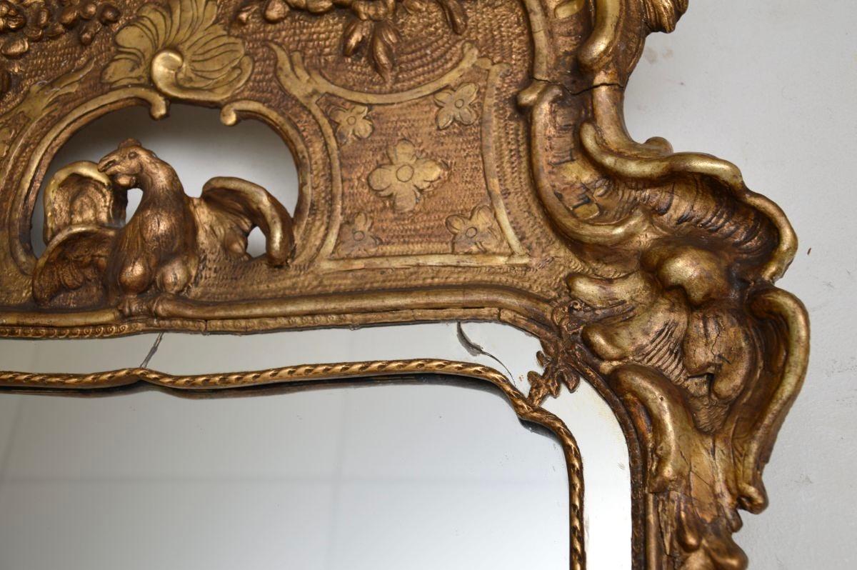 Antique Swedish Gustavian Giltwood Mirror For Sale 2