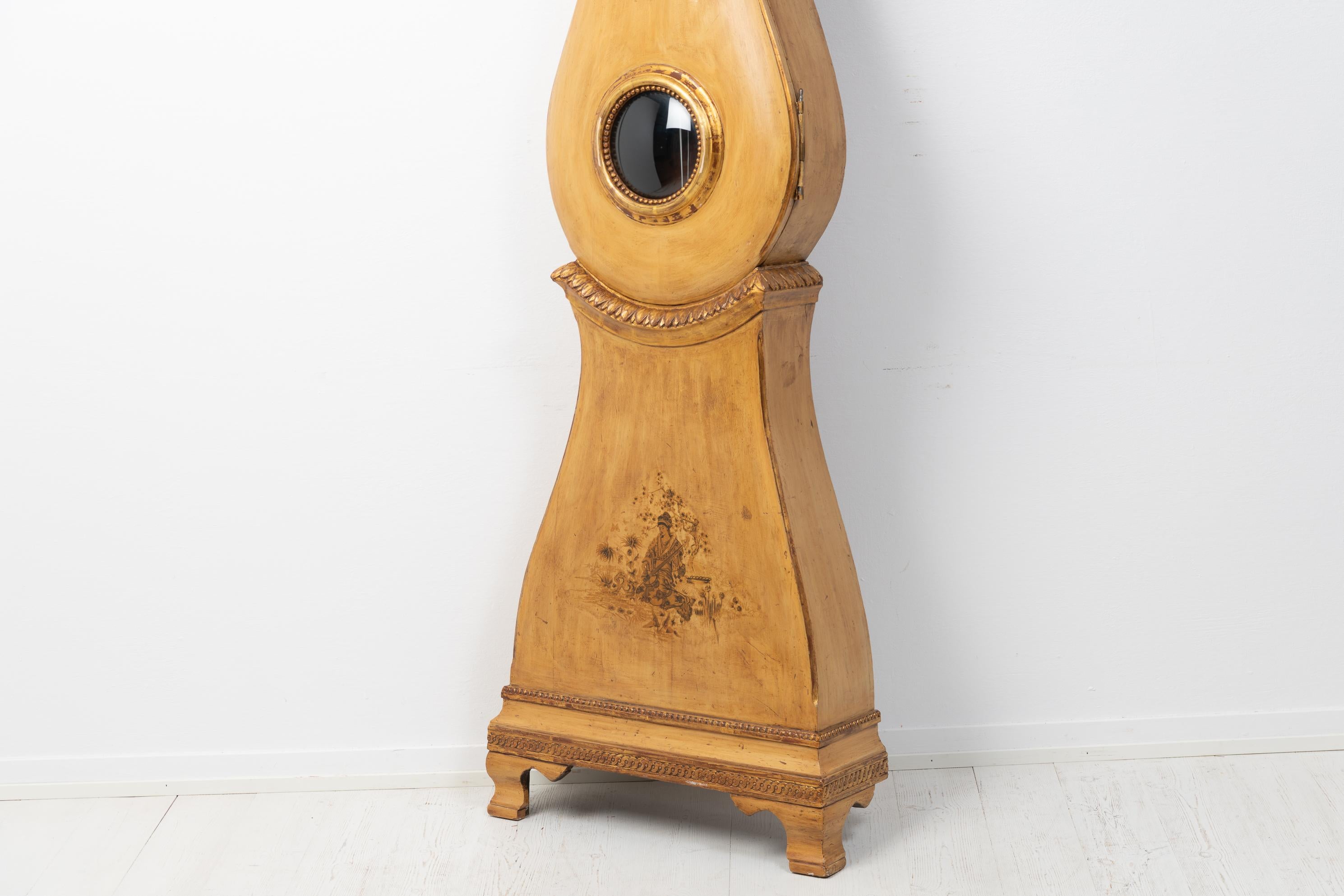 Antique Swedish Gustavian Longcase Clock In Good Condition For Sale In Kramfors, SE