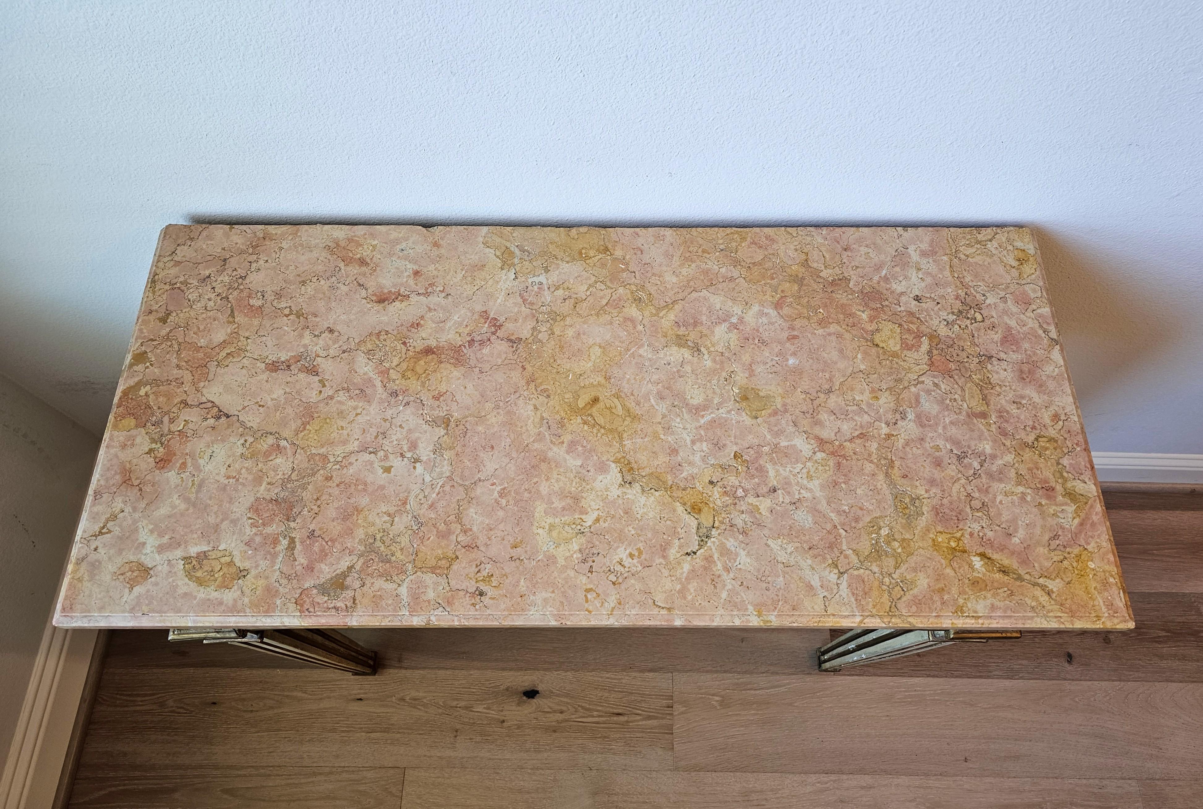 Ancienne table console suédoise gustavienne néoclassique en bois peint  en vente 2