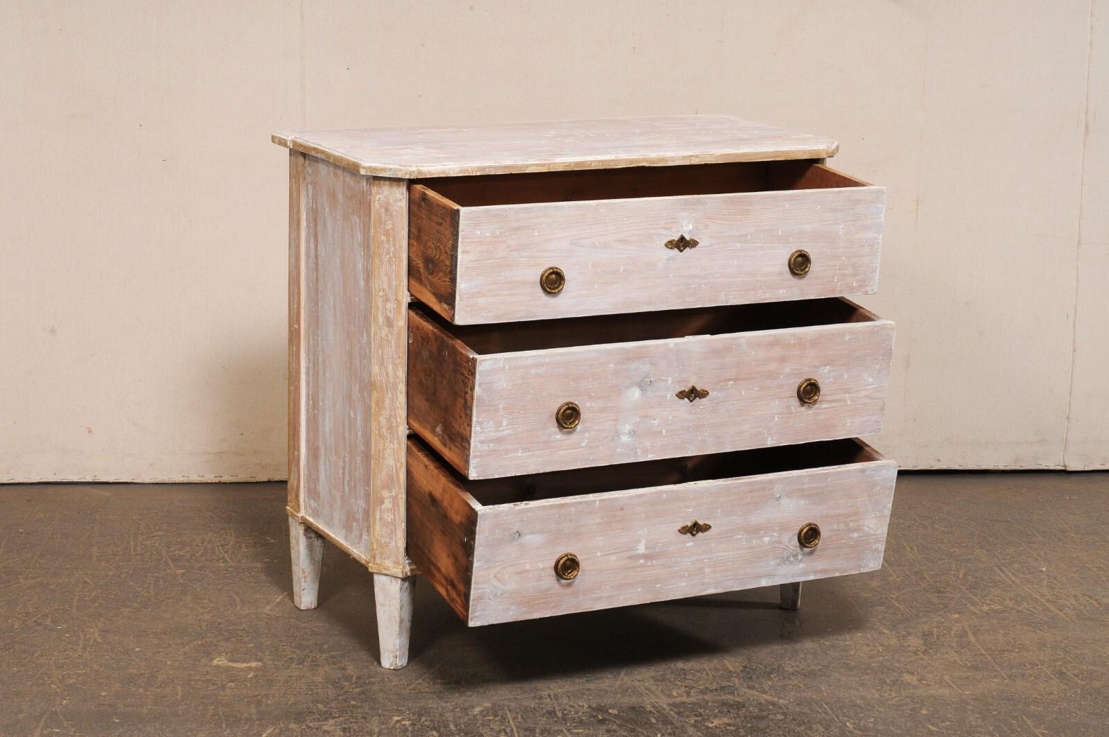 French Antique Swedish Gustavian Style Chest with Good Clean Lines For Sale