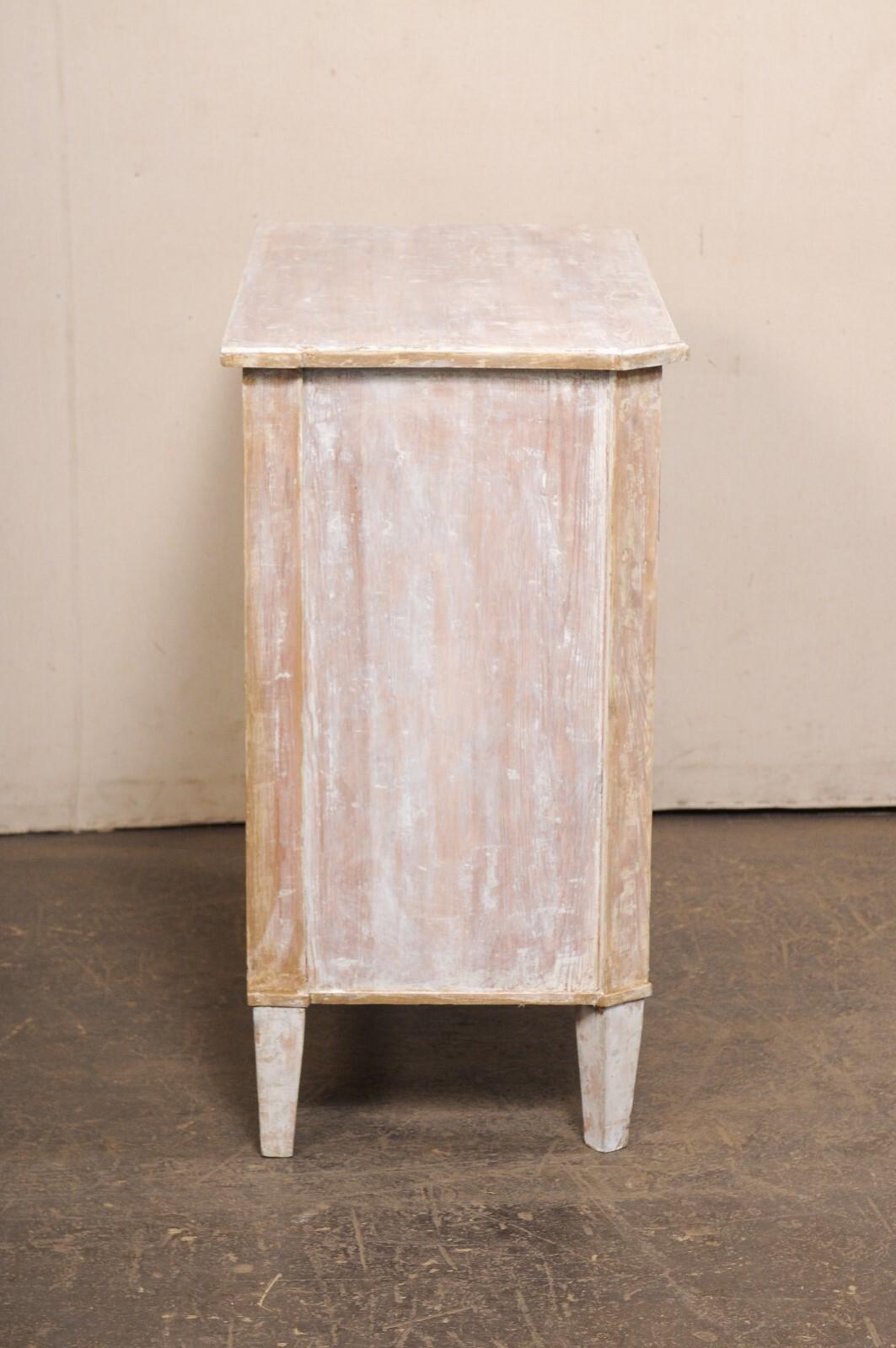 Wood Antique Swedish Gustavian Style Chest with Good Clean Lines For Sale
