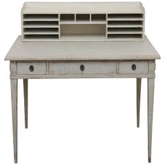 Antique Swedish Gustavian Style Painted Desk, Mid-19th Century
