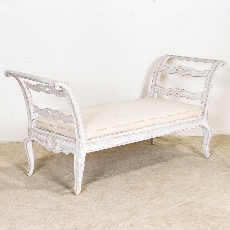white bench seat sofa