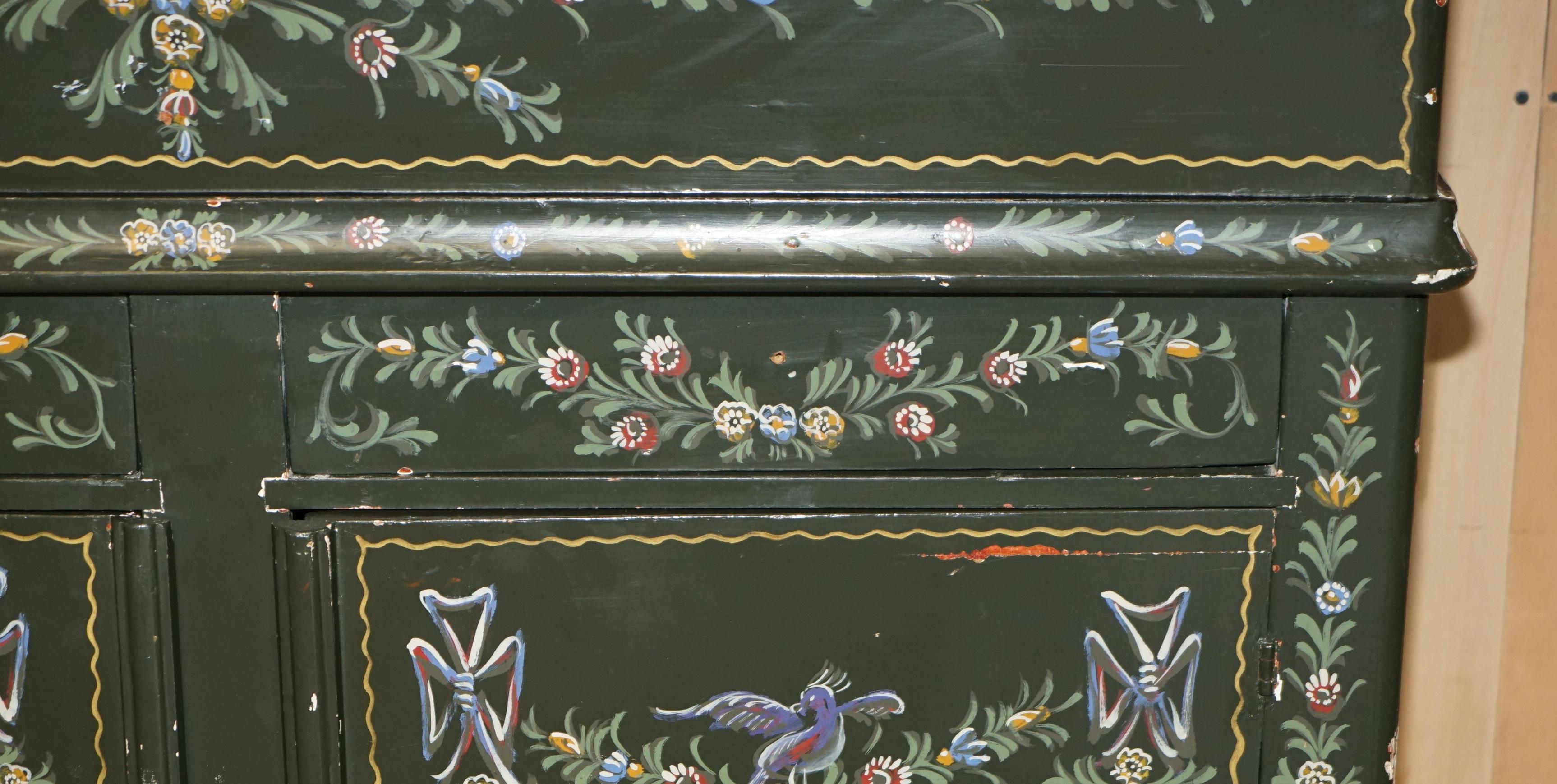 ANTIQUE CUPBOARD HABERDASHERY ROCERS GRAIN BIN SiDEBOARD en vente 1