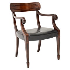 Antique Swedish Inlaid Armchair Antique Swedish Inlaid Armchair