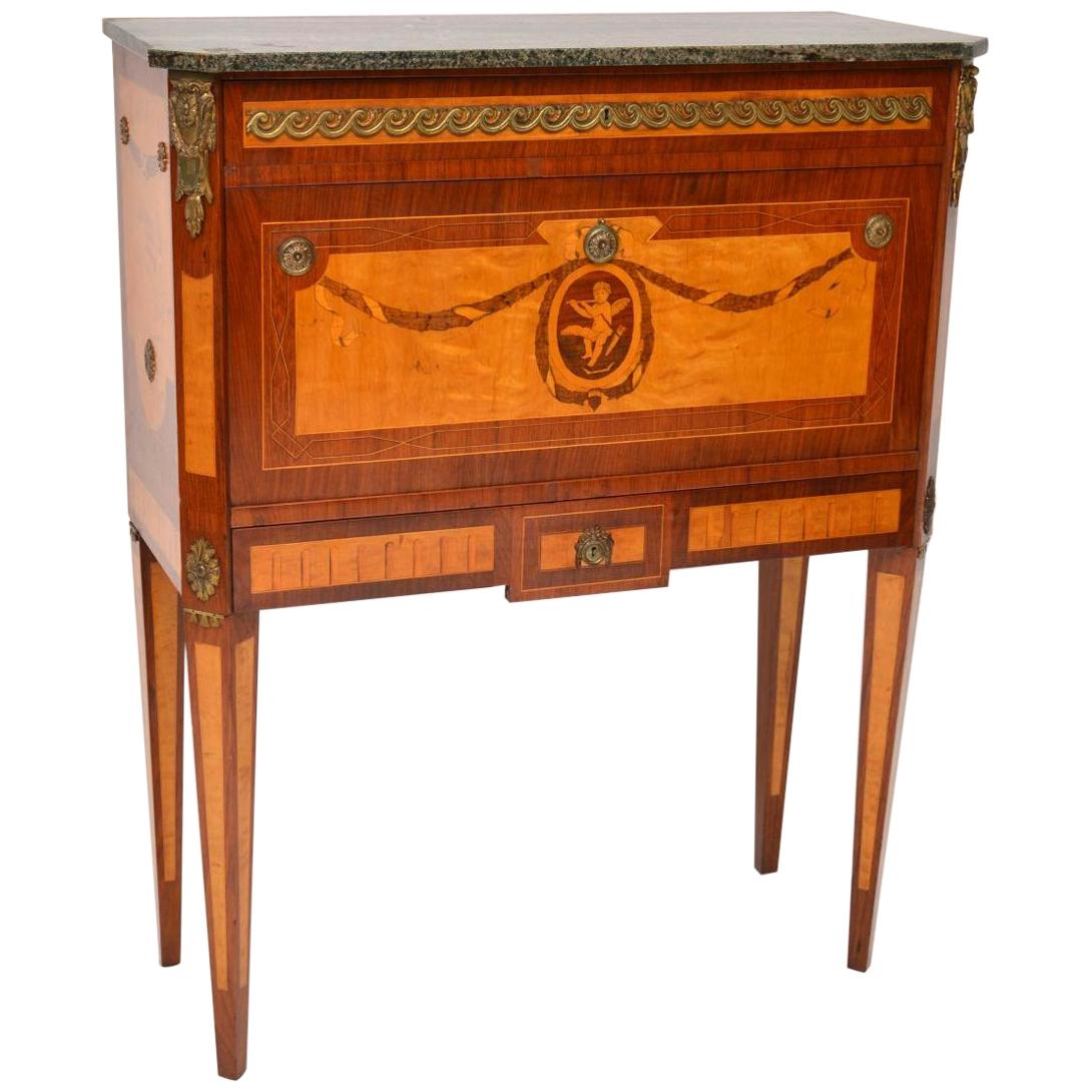 c.1890 Antique Austrian Mahogany FlipTop Campaign Desk For Sale at 1stdibs