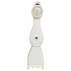 Mora Clocks Suédoise Blanc 1800s Antique Gustavienne