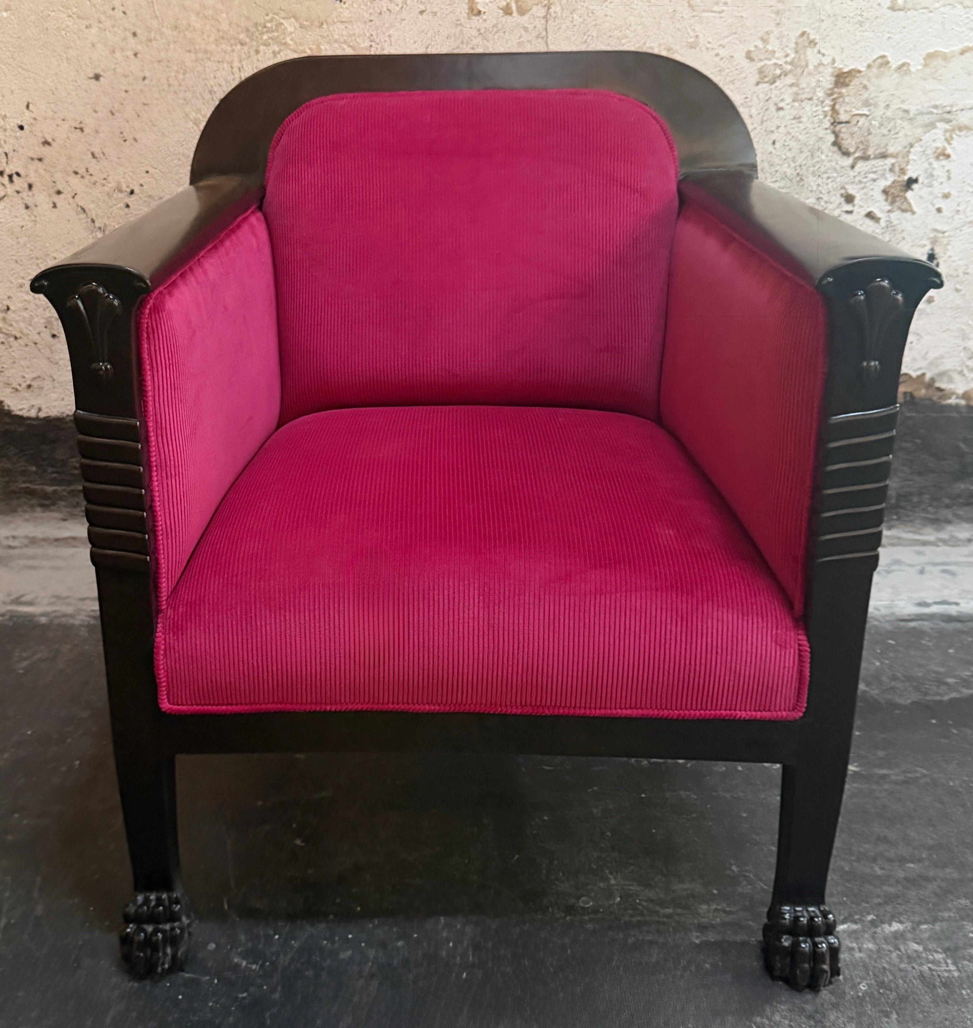 Antiker schwedischer Loungesessel im neoklassizistischen Stil um 1910 - vollständig restauriert (Neoklassisches Revival) im Angebot