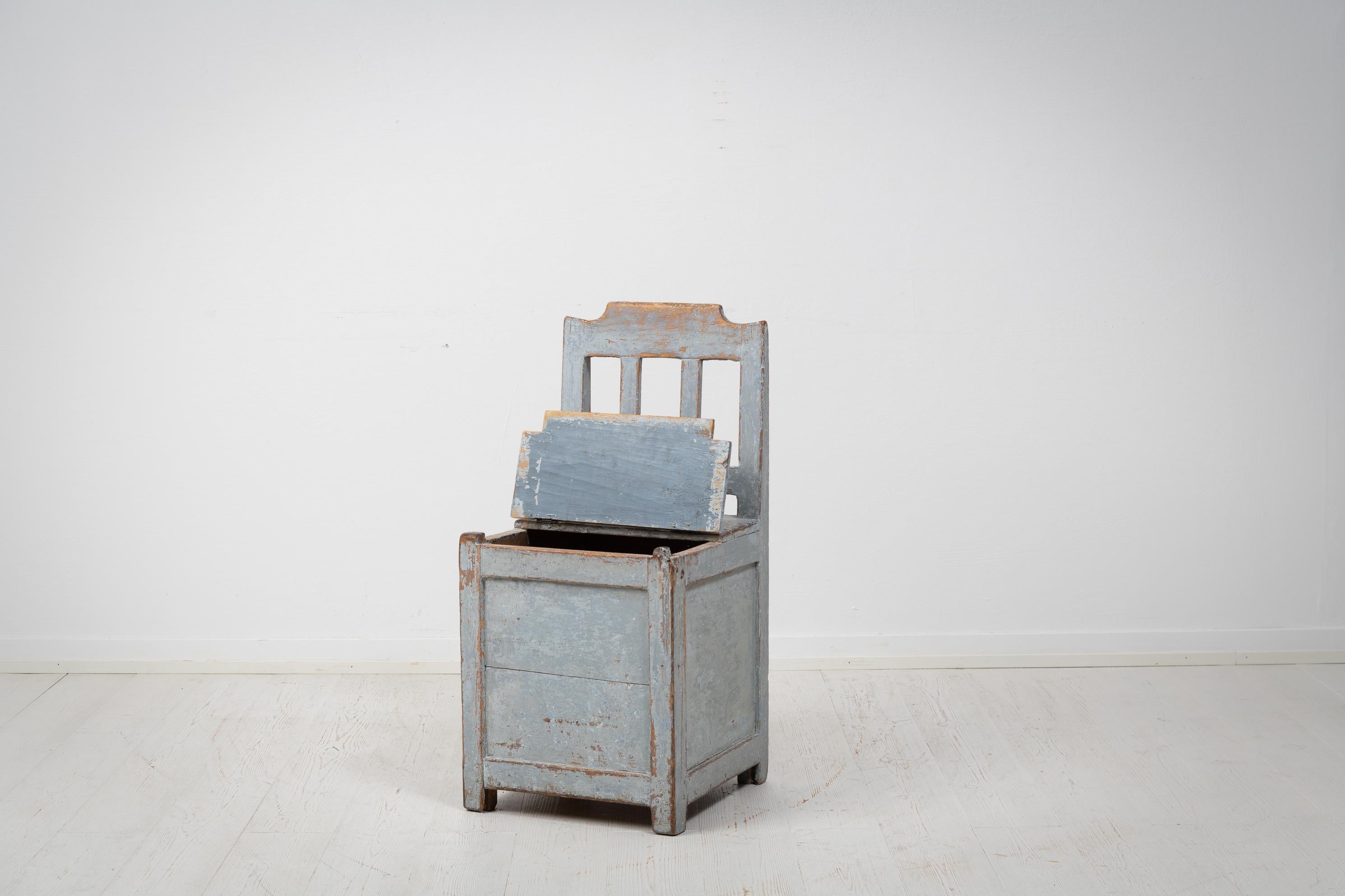 Antique Swedish Original Folk Art Chair (Volkskunst) im Angebot