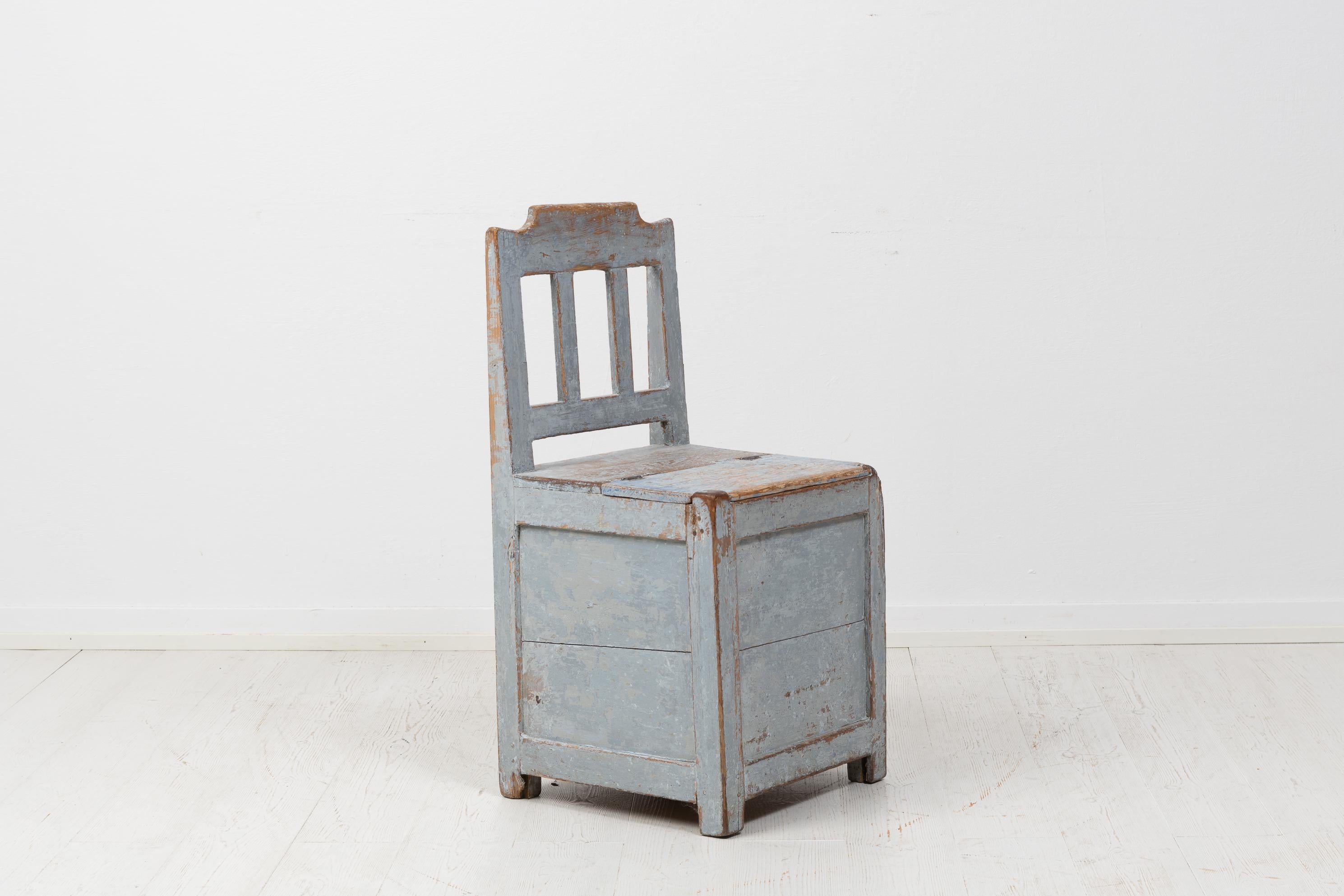 19th Century Antique Swedish Original Folk Art Chair For Sale