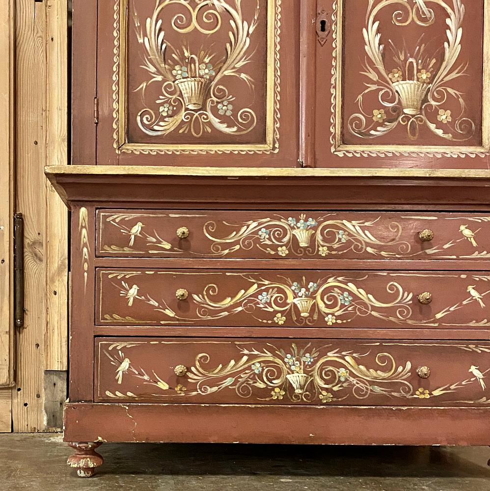 Antique Swedish Painted Commode, Cabinet 3