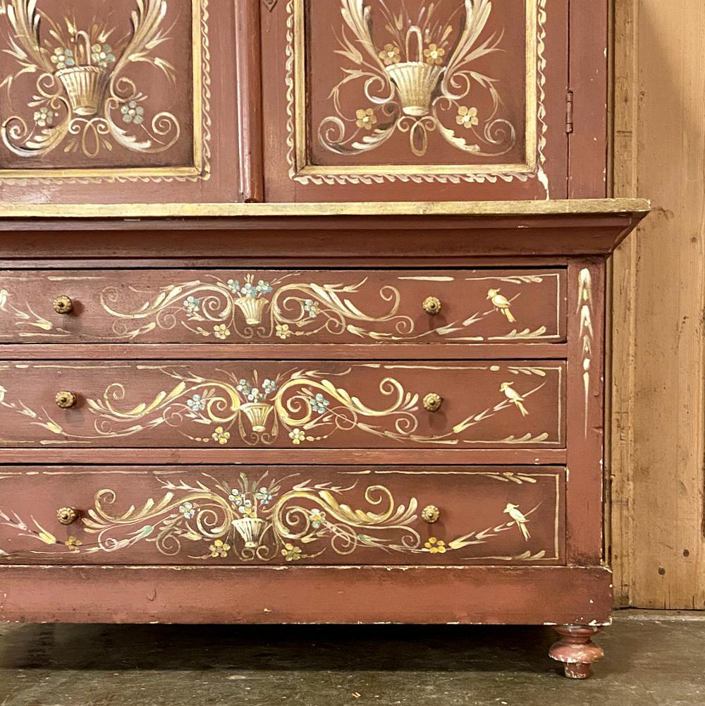 Antique Swedish Painted Commode, Cabinet 4