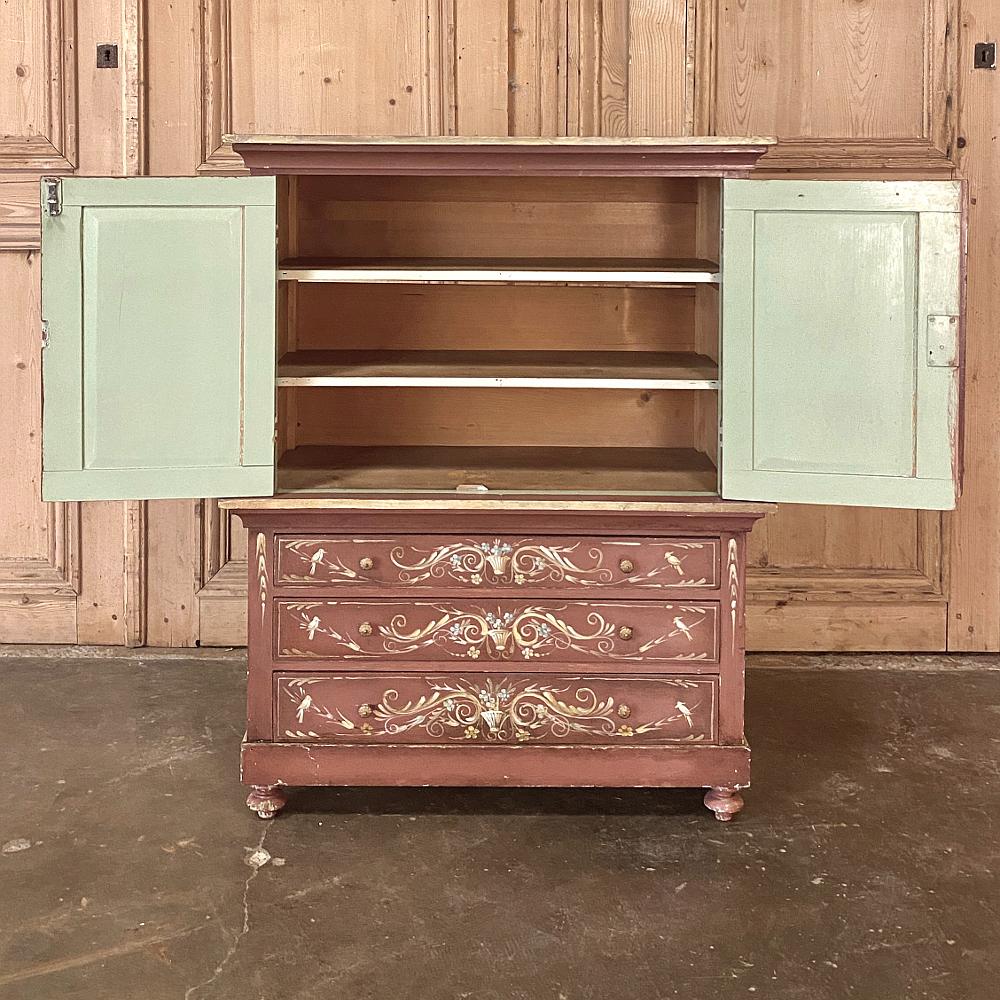 20th Century Antique Swedish Painted Commode, Cabinet