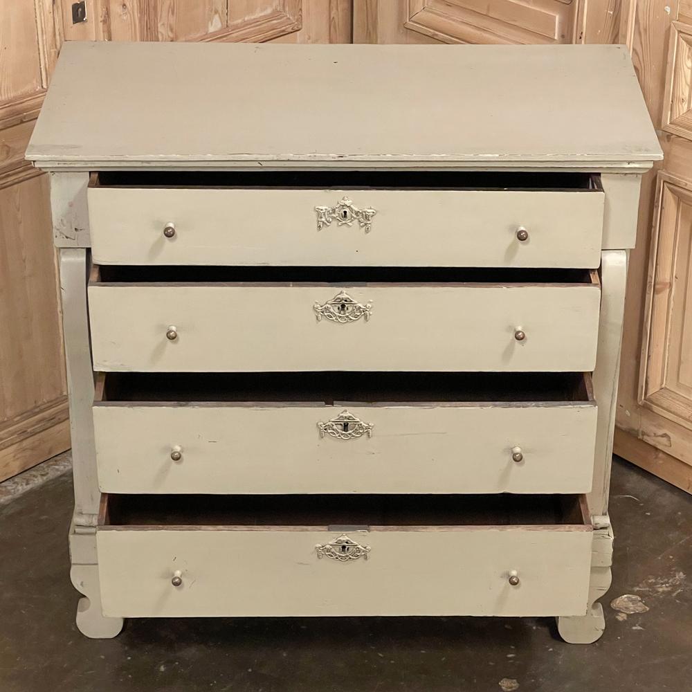 Late 19th Century Antique Swedish Painted Commode For Sale