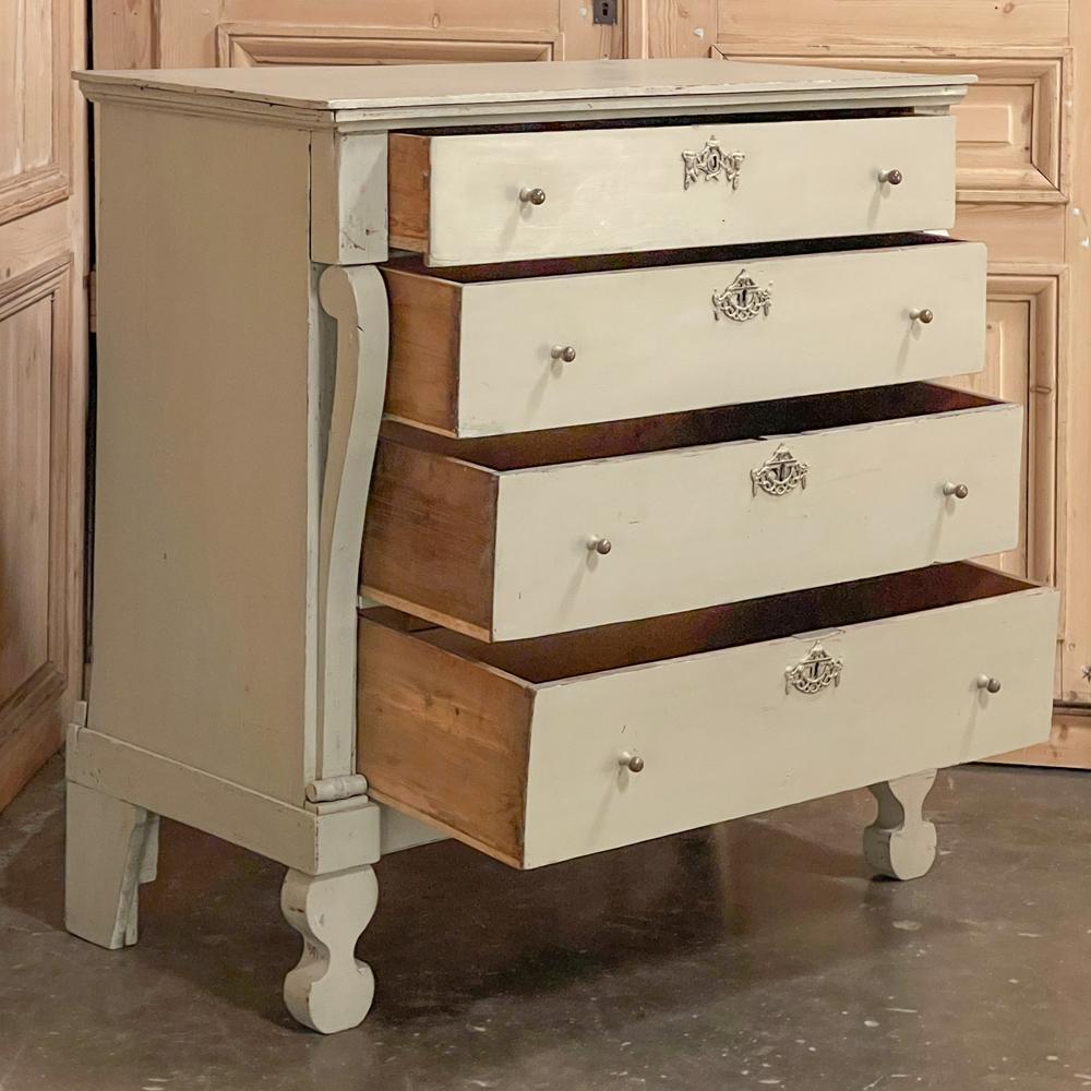 Pine Antique Swedish Painted Commode For Sale