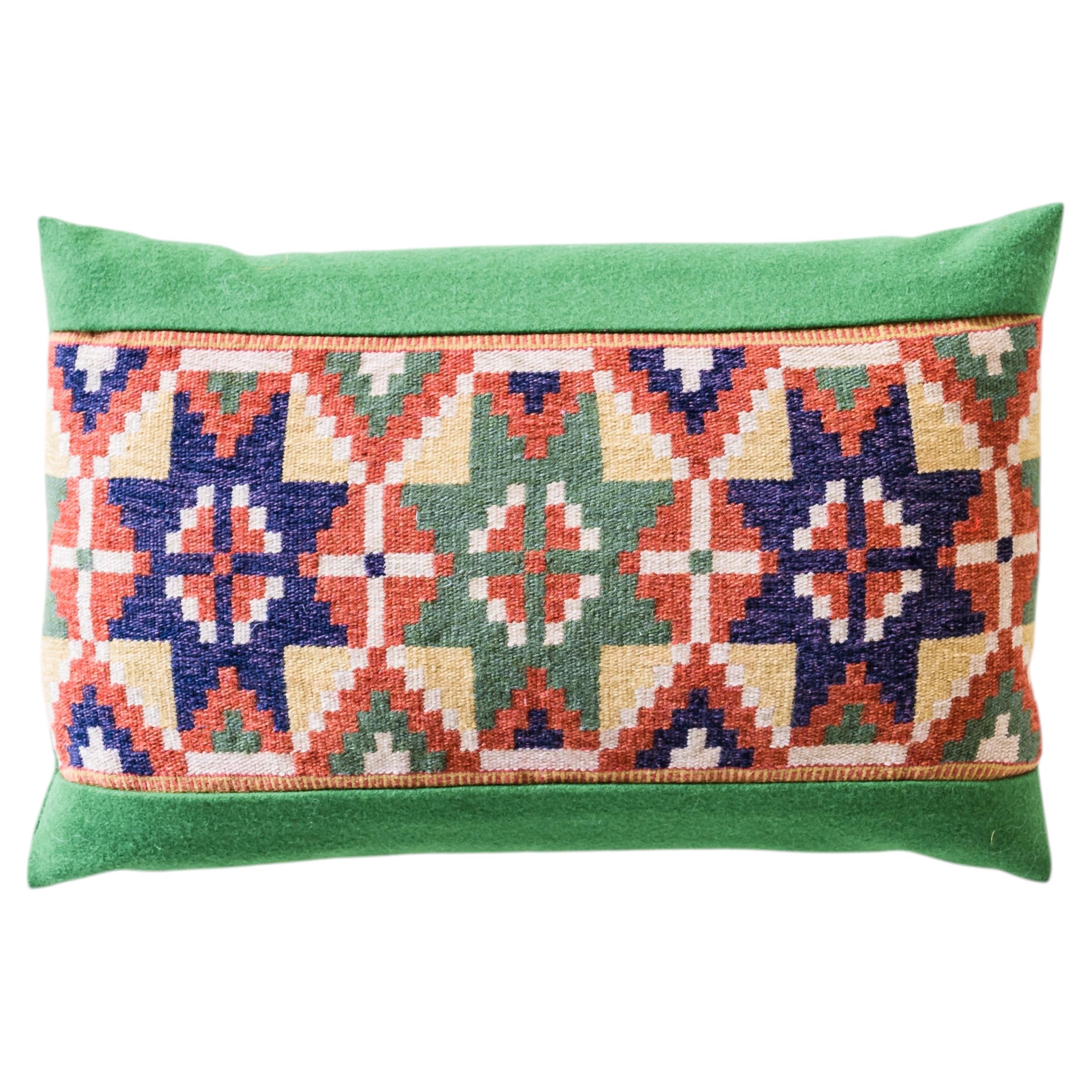 Antique Swedish Pillow “Rölakan Stars” For Sale