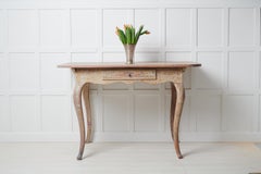 Antique Swedish Pine Country Rococo Desk