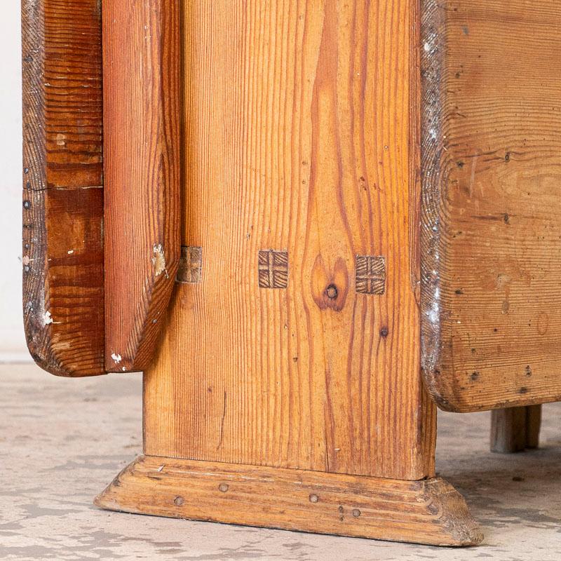 19th Century Antique Swedish Pine Gate Leg Drop-Leaf Table