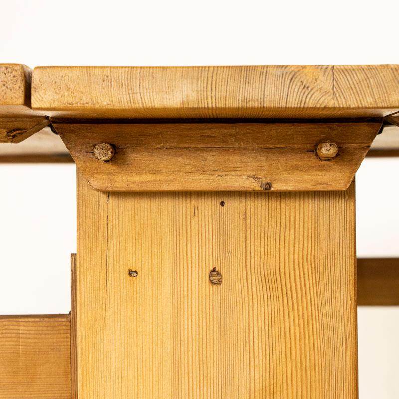 Wood Antique Swedish Pine Gate Leg Drop Leaf Table For Sale